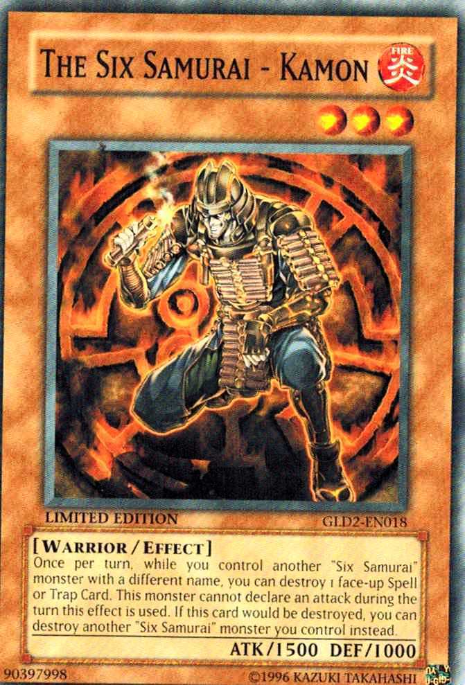 ⭐️ 侍 ⭐️ The Six Samurai - Kamon GLD2-EN018 X 1 MINT LIMITED YUGIOH YU-GI