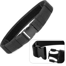Outdoor Hunting Police Security Tactical Combat Gear Utility Nylon Belt Black US