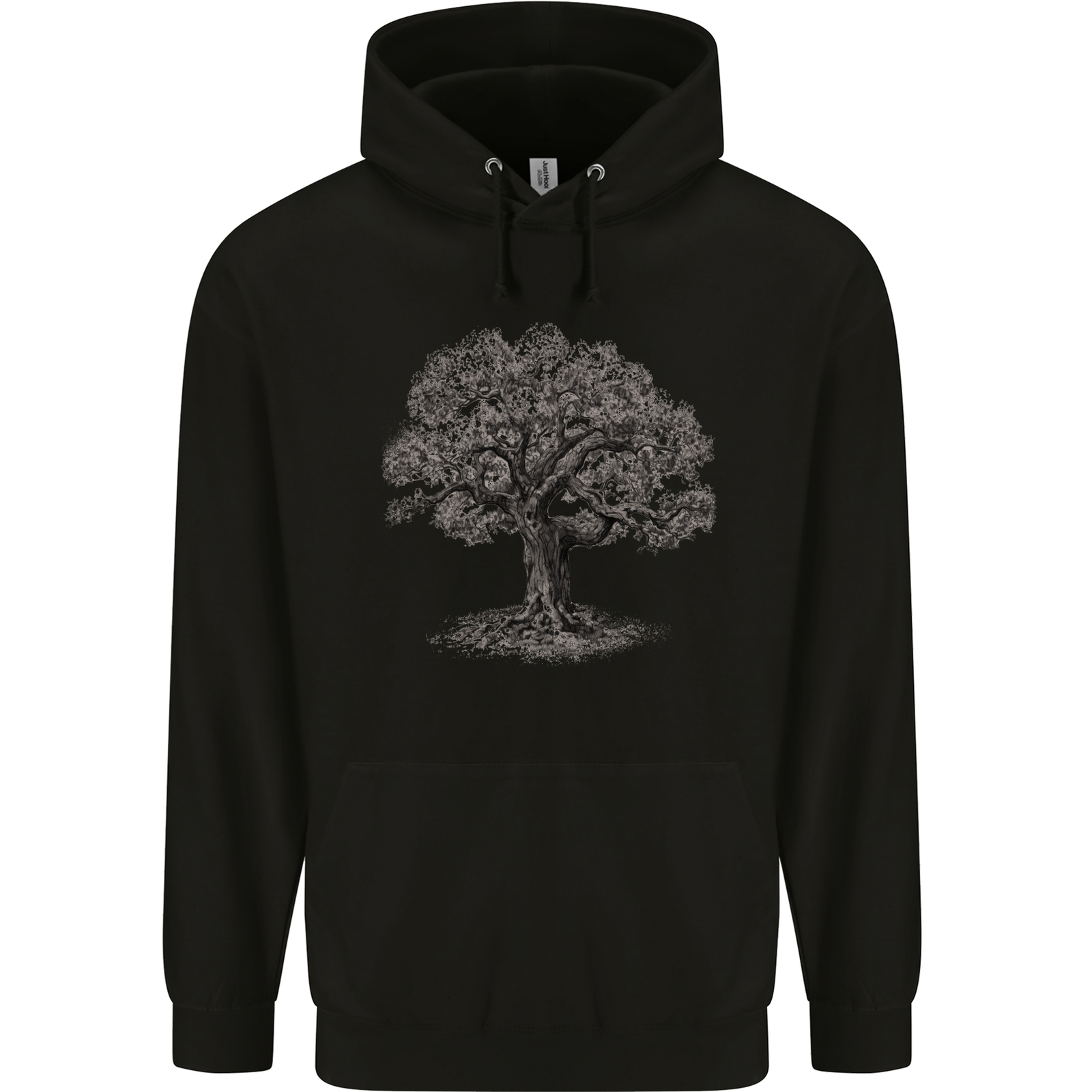 Oak Tree Mens 80% Cotton Hoodie