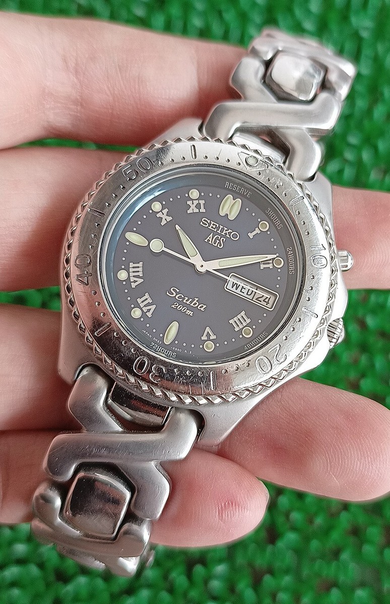 完動 SEIKO AGS SCUBA 200m 5M23-6B40 濃紺文字盤 SEIKO - 完動 SEIKO AGS SCUBA 200m 5M23-6B40 濃紺文字盤の通販