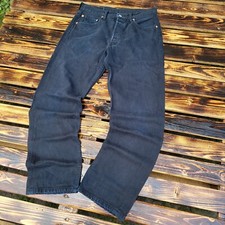 Levi's Vintage 90s 501 Fit Black Denim Red Tab Jeans USA Fit 30 x 30 Rare Item
