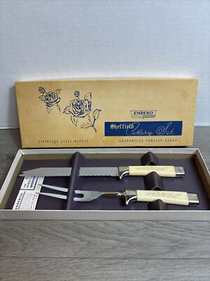 Emdeko Sheffield Cutlery Set Stainless Steel Knife Made in England Fork Japan