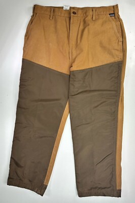 Vintage Walls Brush Brown Flat Front Double Knee Canvas Pants Size 38x27