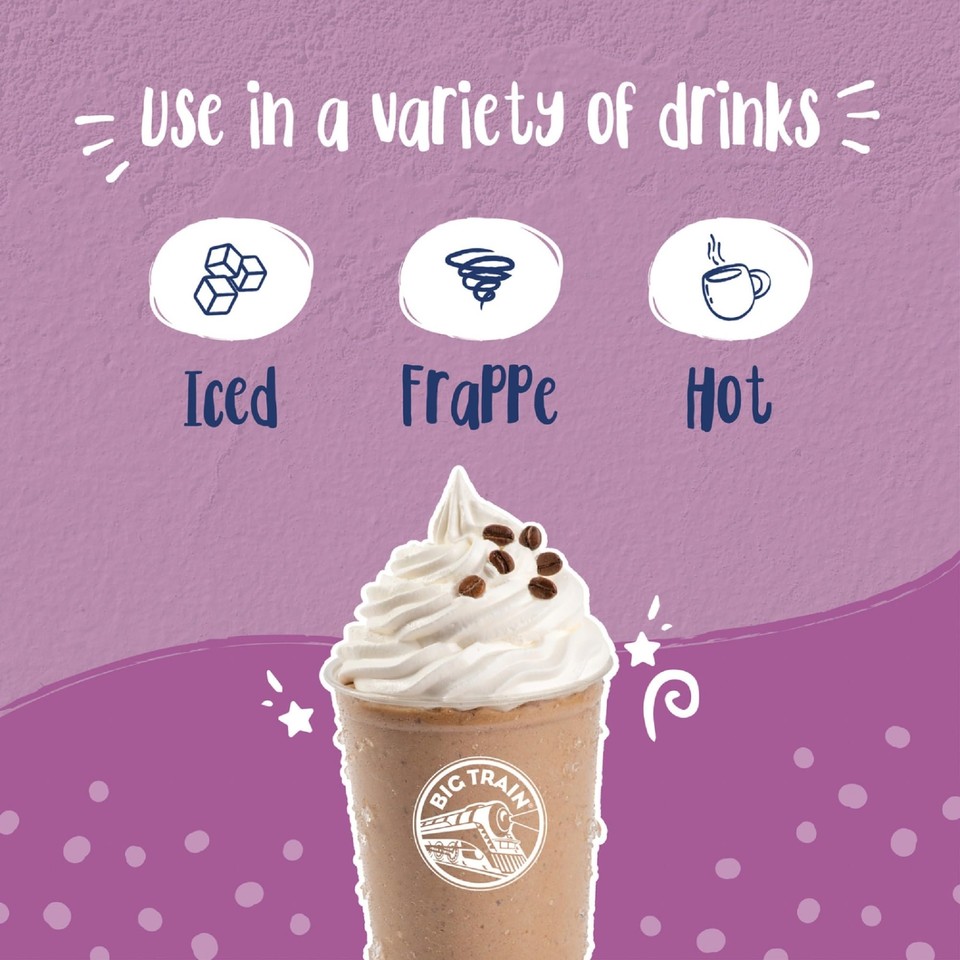 Big Train Reduced Sugar Mocha Blended Ice Coffee Beverage Mix 3.5 Pound