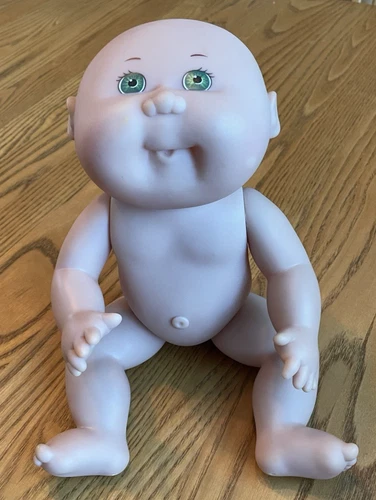 Vintage 1988 Cabbage Patch Kids Bath Hard Doll - Bald Green Eyes