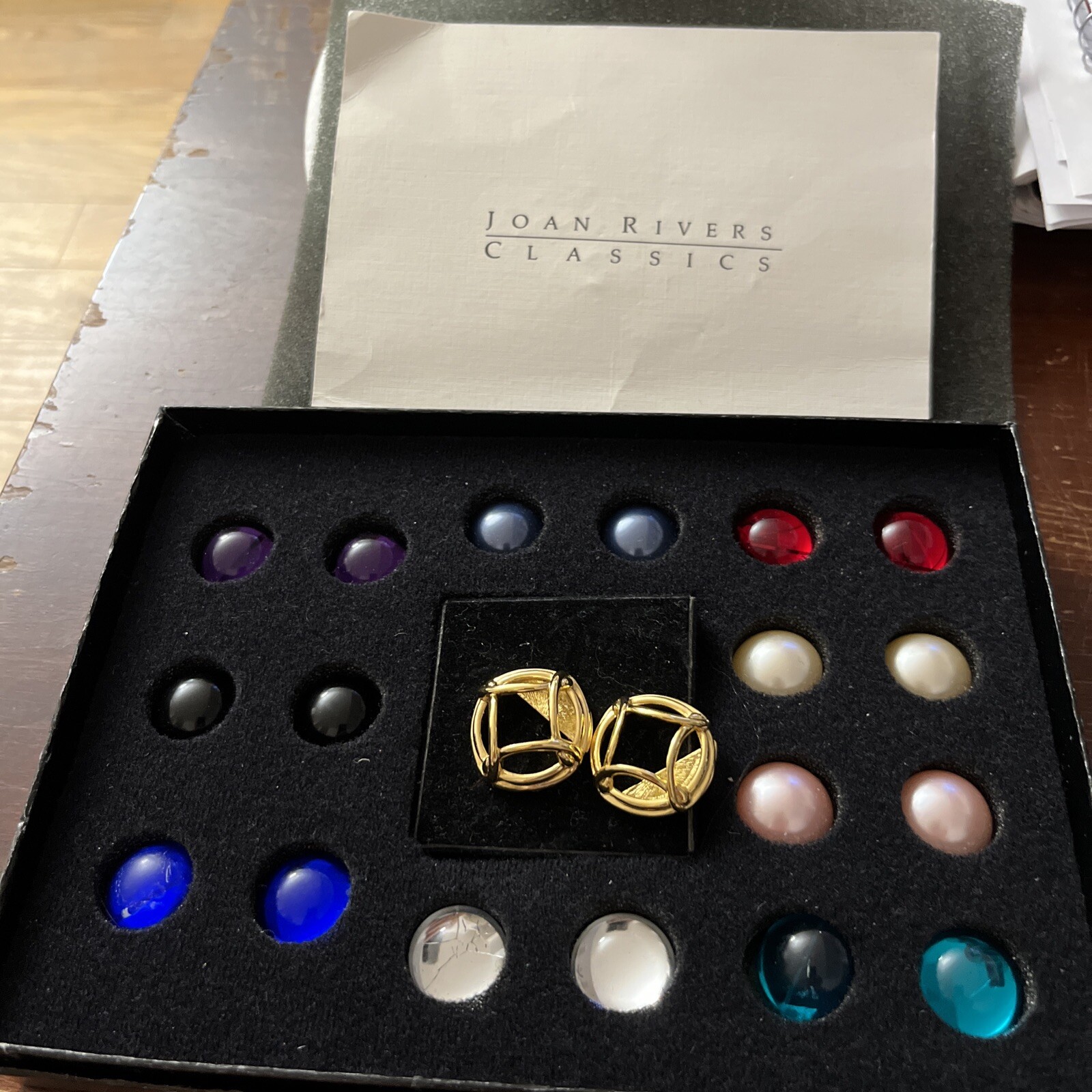 JOAN RIVERS Classics Interchangeable Caged Pierce… - image 1