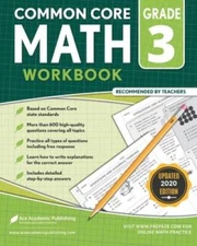3rd Grade Math Workbook: CommonCore Workbook - Paperback - VERY GOOD