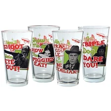A Christmas Story Retro Pint Glass (4 Pack) Clear ICUP Triple Dog Dare You