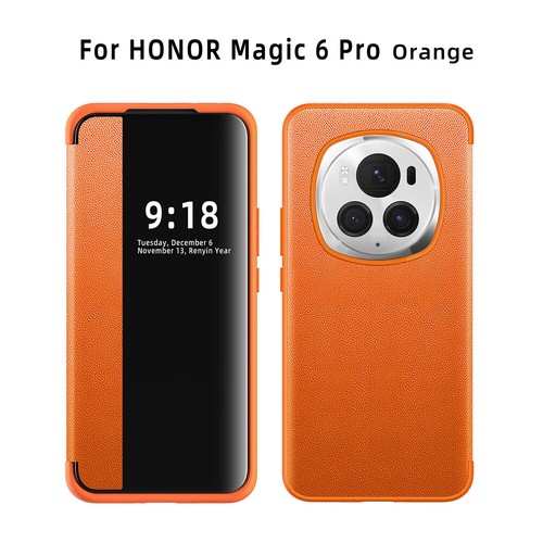 For Honor Magic6 Pro, Luxury Flip Leather View Wallet Slim Case Cover - Picture 12 of 20