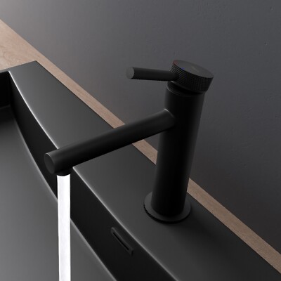 Wasserhahn Waschtischarmatur Schwarz Matt Waschbecken Einhebelmischer