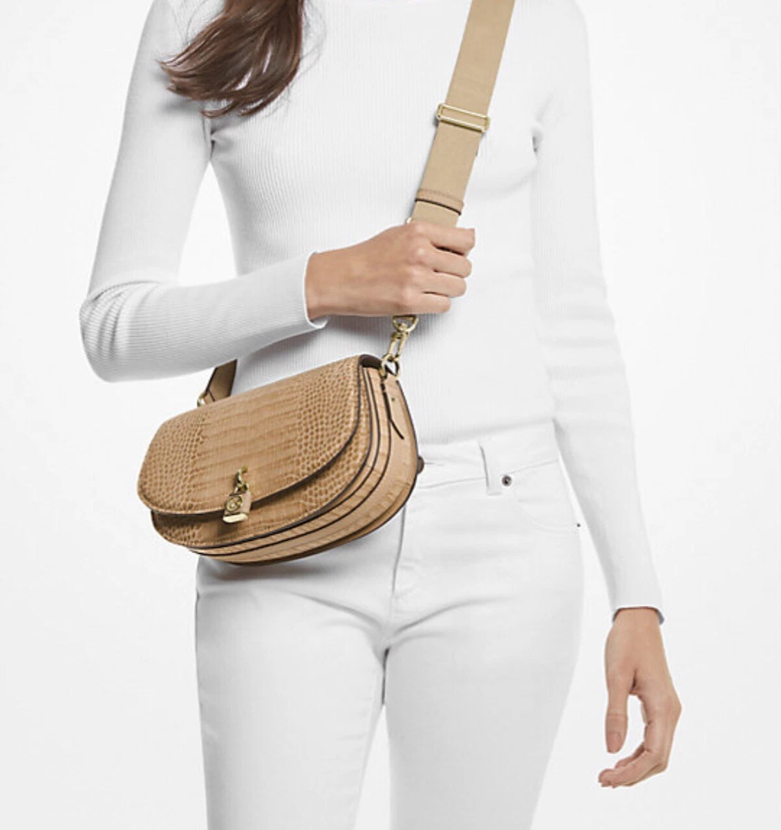 Harrison medium top leather messenger bag