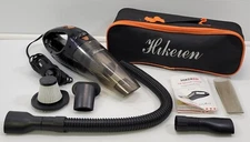 *L) Hikeren DC 12 Volt Corded Handheld Car Vacuum Cleaner Kit with Light