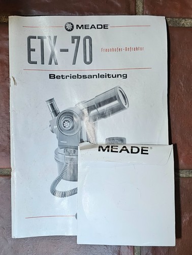MEADE Teleskop ETX 70 GoTo, Nachführung, Handbox, OVP, guter Zustand, Zubehör - Bild 5 von 8