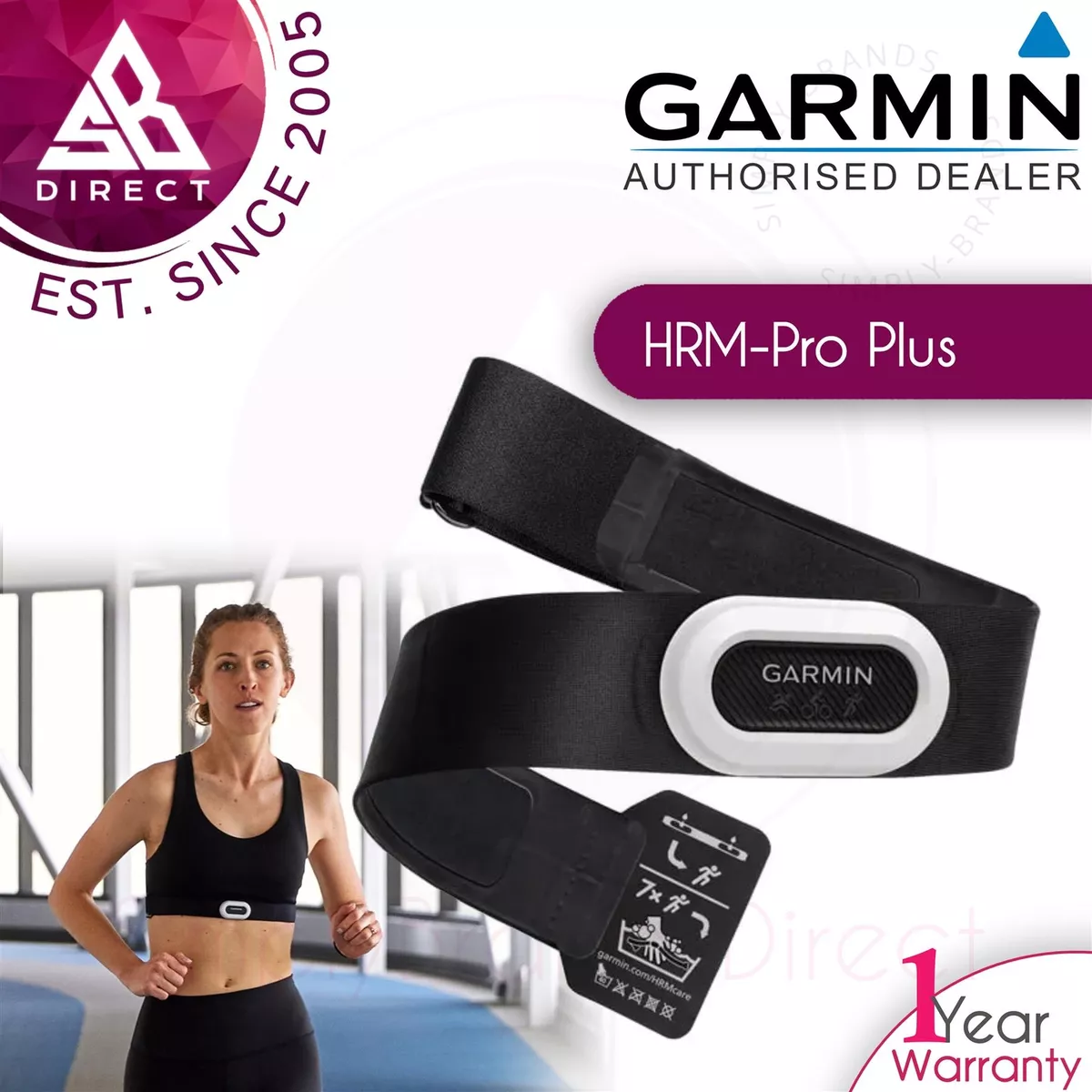 Garmin HRM Pro Plus Heart Rate Monitor Strap Chest Strap ANT