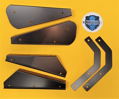 Defender 90 Full set Mud Flap Brackets & Support Plates  TO 1998 200TDI 300TDI