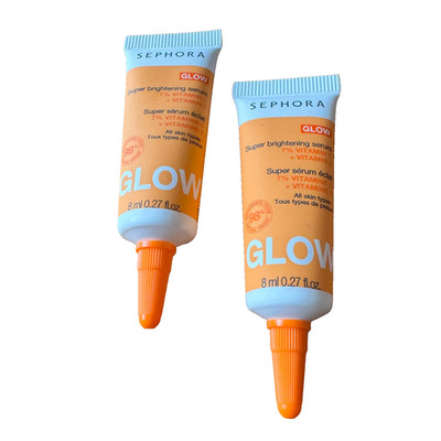 2x Sephora Glow Super Brightening Serum 8ml x2 Travel Size Deluxe Lot SHIPSFREE