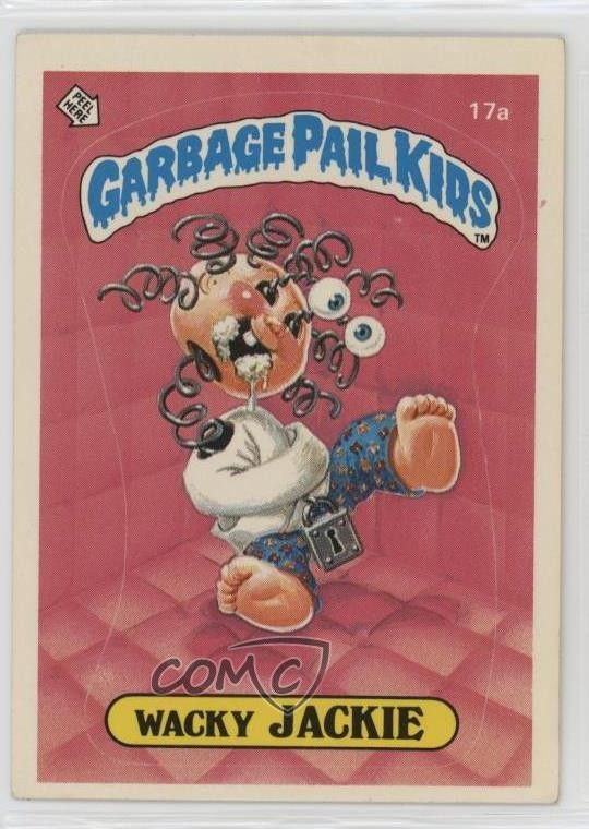 1985 Topps Garbage Pail Kids Series 1 Matte Wacky Jackie (One Star Back) 0u2j