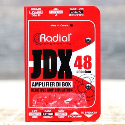 Radial Engineering JDX 48 Guitar Amplifier Direct Box / Reactive Amp Emulation