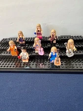 Taylor Swift Eras tour mini figures set of 8 brand New w/ guitars microphones