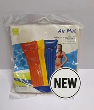 Air Mat Pool Float Inflatable Raft Clearwater YELLOW 69" x 23" New & Sealed