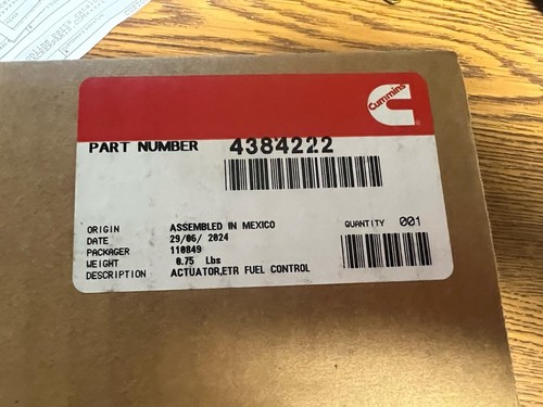 Cummins Electronic Fuel Control Actuator 4384222