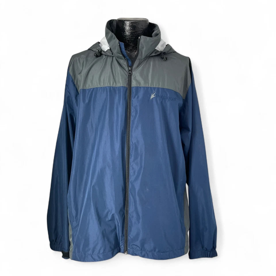 Frogg Toggs M/L Azul Gris Ligero Chaqueta de Lluvia con Capucha Embalable Exterior Unisex Foto 2 de 4