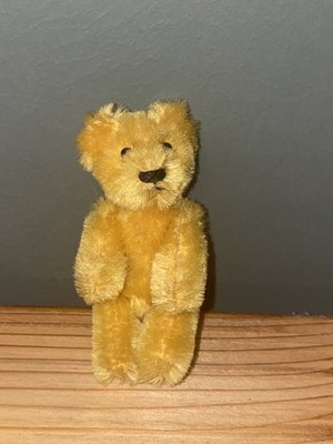 Schuco - Piccolo Gelenk - 6,5 cm - goldener Teddybär - 1930/40 er Jahre