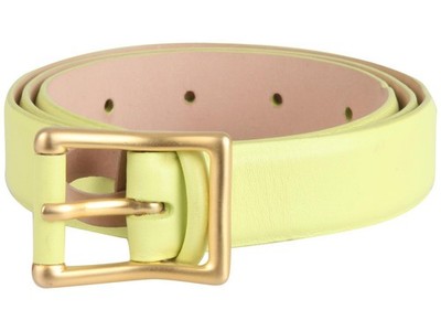 Brioni Damen Leder Gürtel Women's Leather Belt Grün Größe 85 cm 34''