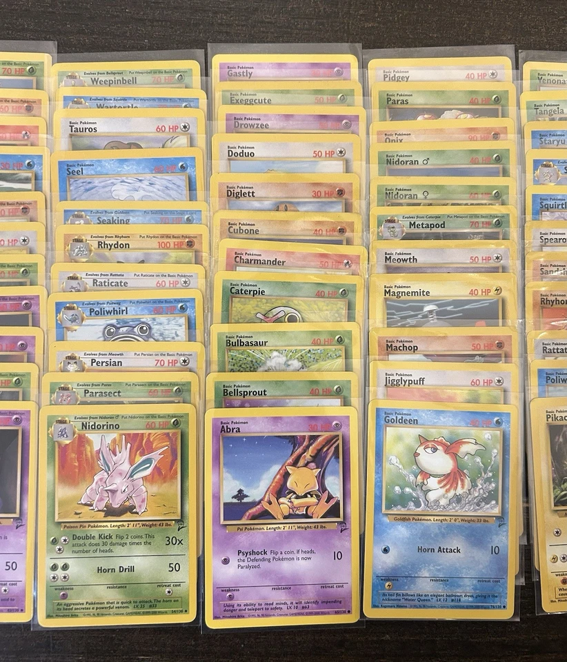Pokemon Complete Non Holo Base Set 2 Set 21-130 Cards Mostly LP - Image 3 of 4
