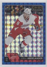2016-17 O-Pee-Chee Platinum Royal Blue Cubes 35/99 Justin Abdelkader #34 0c3