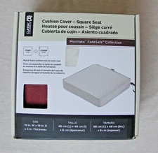 CLASSIC ACCESSORIES SQUARE SEAT CUSHION COVER WATER-RESISTANT 19" X 19" X 3" NEW