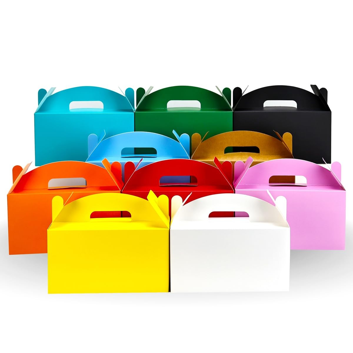 Es With Handles, 30 Pack Colorful 9.45"x5"x5" Cardstock Larg