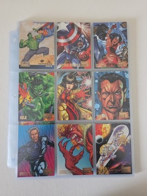 1995 MARVEL  VS DC, 100 Card Base Set and 18 Card Impact Limited Edition Inserts