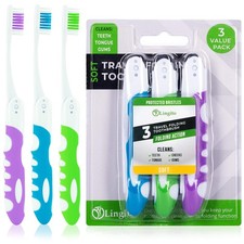 Folding Toothbrush, Built-in Cover, Travel Size for Hiking, Camping, Travelin...