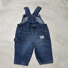 Levi's Baby Denim Bib Overalls SZ 3-6 Months Buckle Back Rare Kids Bibs Y2K
