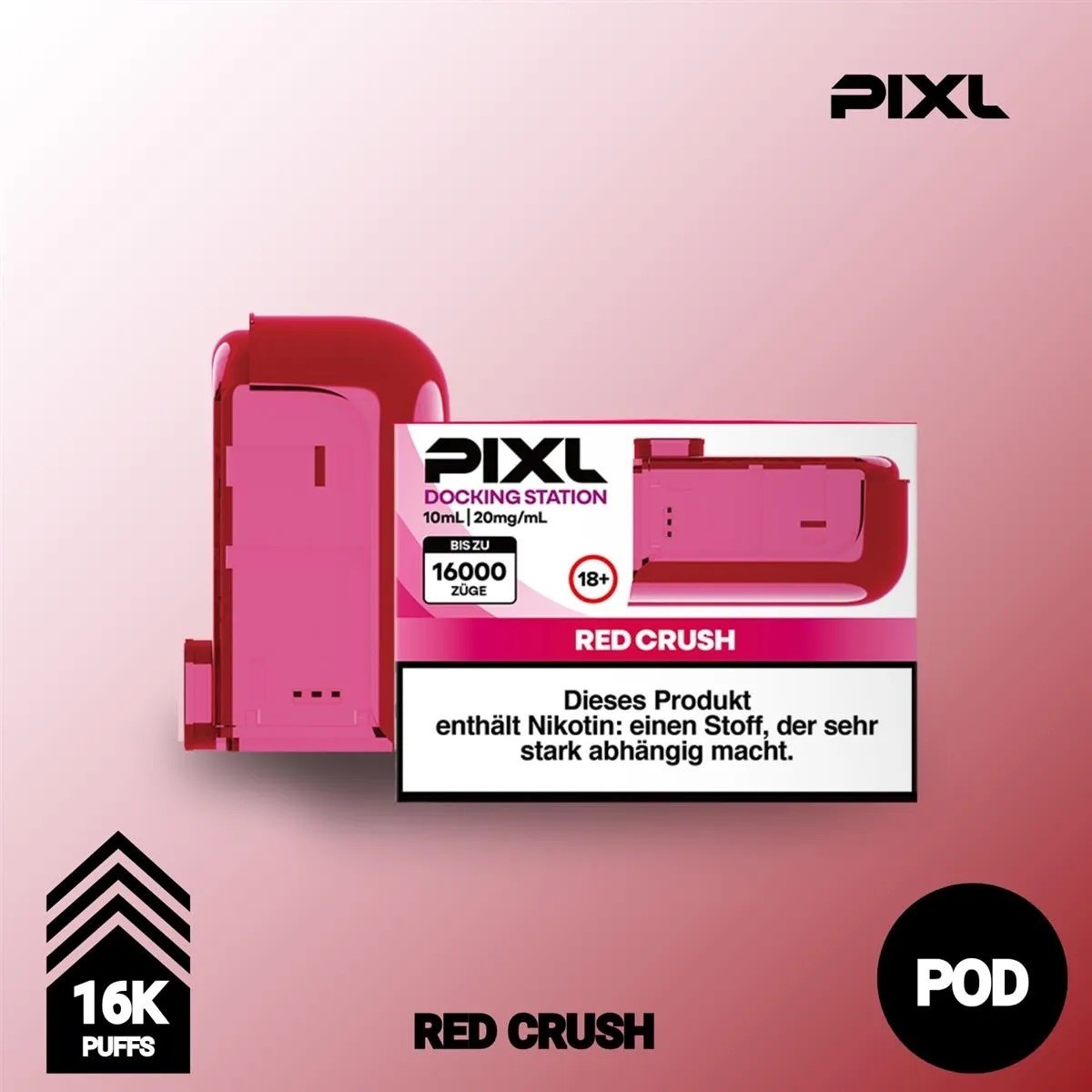 SALE! PIXL XFILL 16K E-Zigarette 16.000 Züge 6000K E-Shisha Vape 20mg  Nikotin