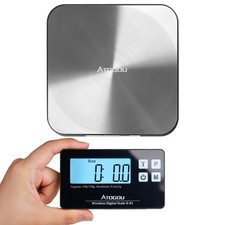 Atogou Food Scale, 33lb Wireless Kitchen Scale with Remote Display, 1g/0.1oz ...