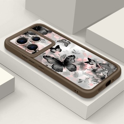 For Xiaomi 14T Redmi Note 15 14 13 Pro Butterfly Silicone Soft Phone Case Cover