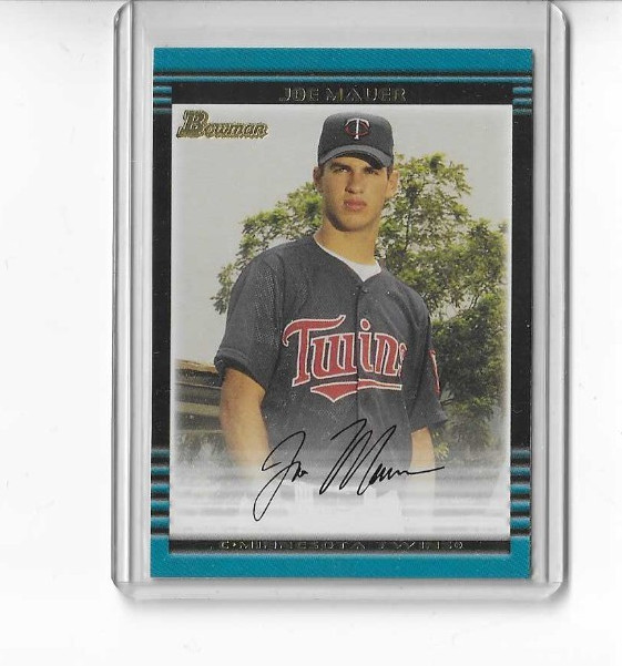 2002 Bowman Joe Mauer Rookie RC #379 Twins
