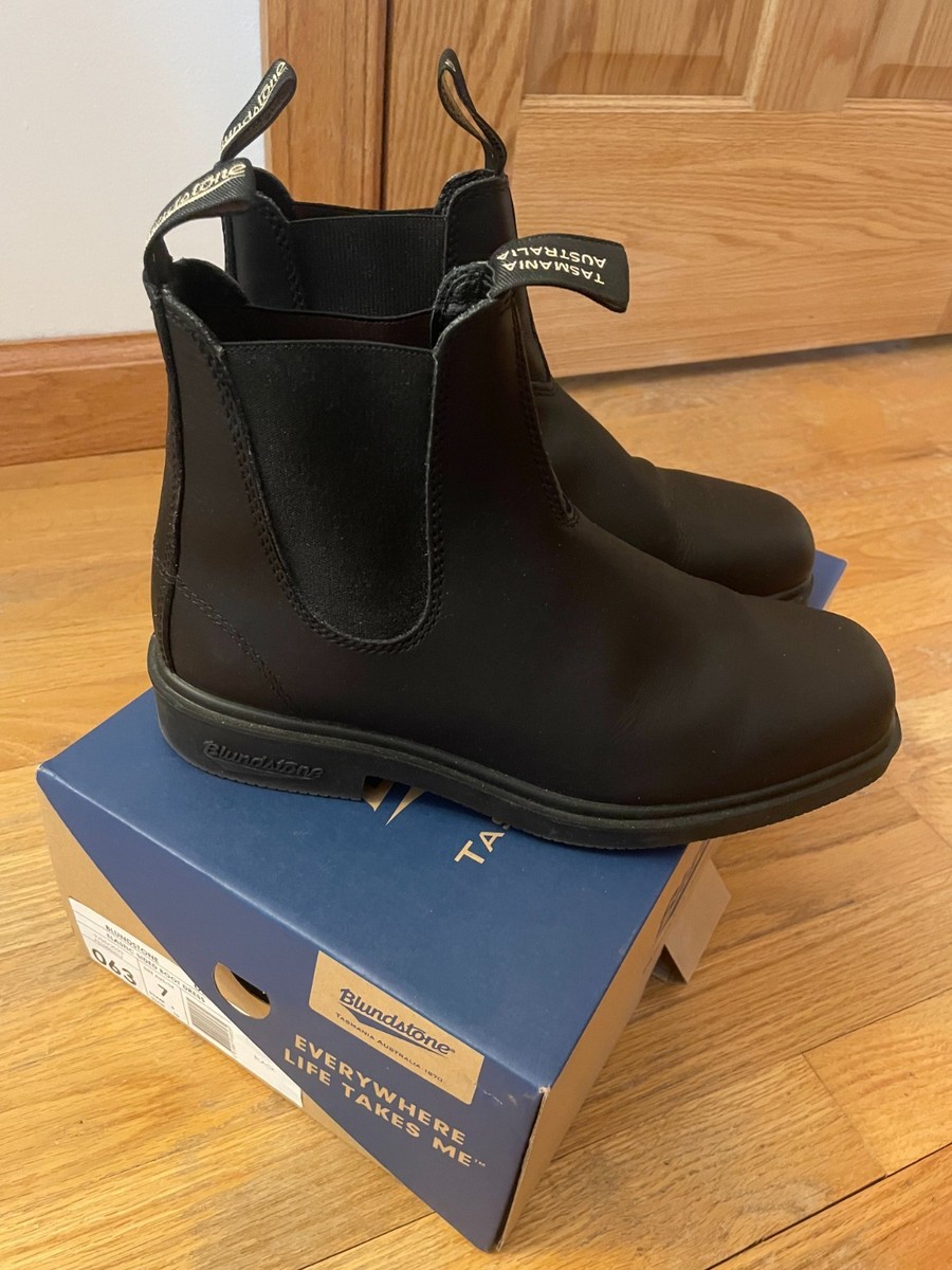 Blundstone Black Chelsea Dress Boots 063 Mens US Size 8/UK Size 7