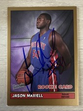 2005 Topps Bazooka Jason Maxiell Signed Autographed Rookie Card Detroit Pistons. rookie card picture