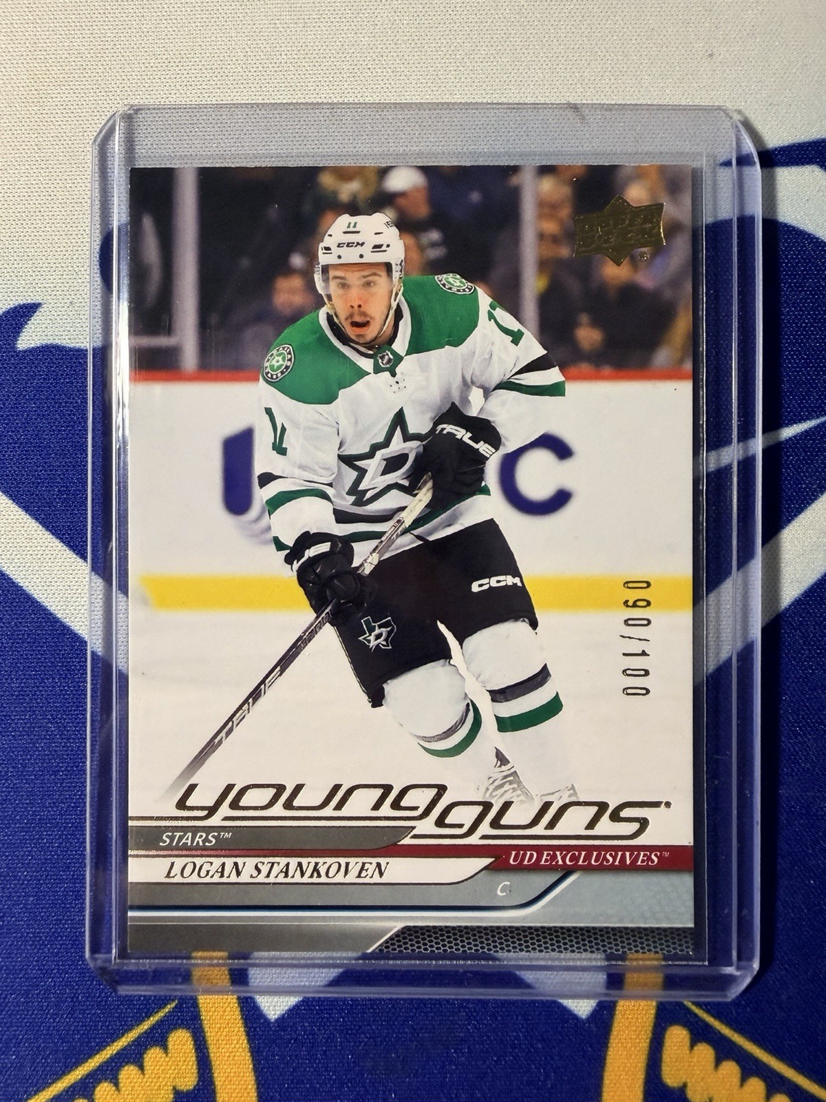 2024-25 Upper Deck Series 1 Logan Stankoven Young Guns Exclusives /100 #244 Star