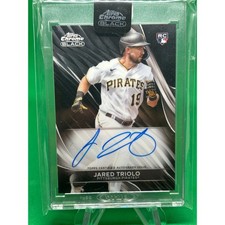 2024 Topps Chrome Black #CBA-JT Jared Triolo RC Auto Pittsburgh Pirates