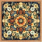 10 Pack Peel Stick Vinyl Floor Tiles 11.8x11.8 Inch Mandala Floral Pattern
