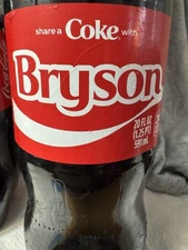 Share a Coke with  Bryson 2025 Personalized Gift Coca~Cola Bottle 20oz Comb Ship