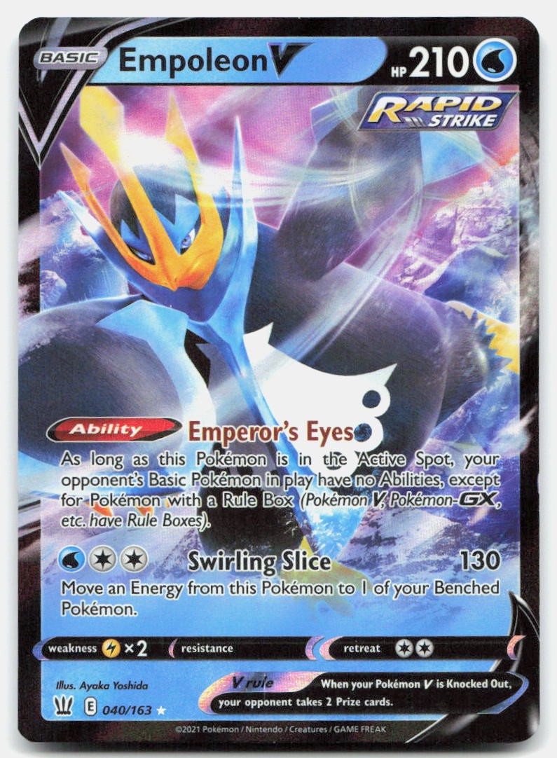 Battle Styles Empoleon V NM Holo V Rare Pokemon Tcg Card