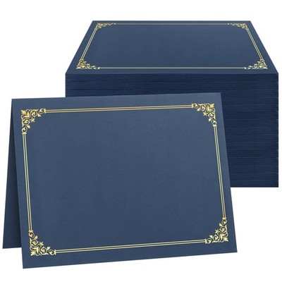 Certificate Holders, 100 Packs Navy Blue Diploma Holders, Certificate Covers ...