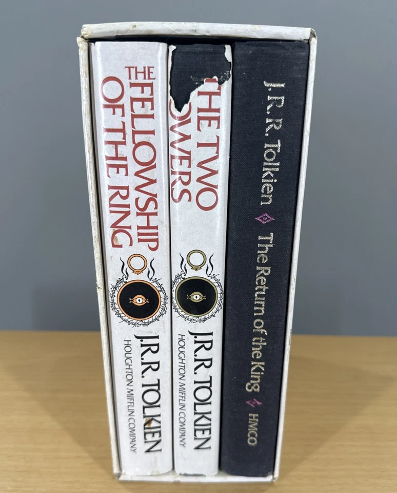 LORD OF THE RINGS Box Set Books Houghton 1978 Second Edition J.R.R. TOLKIEN Foto 2 de 4