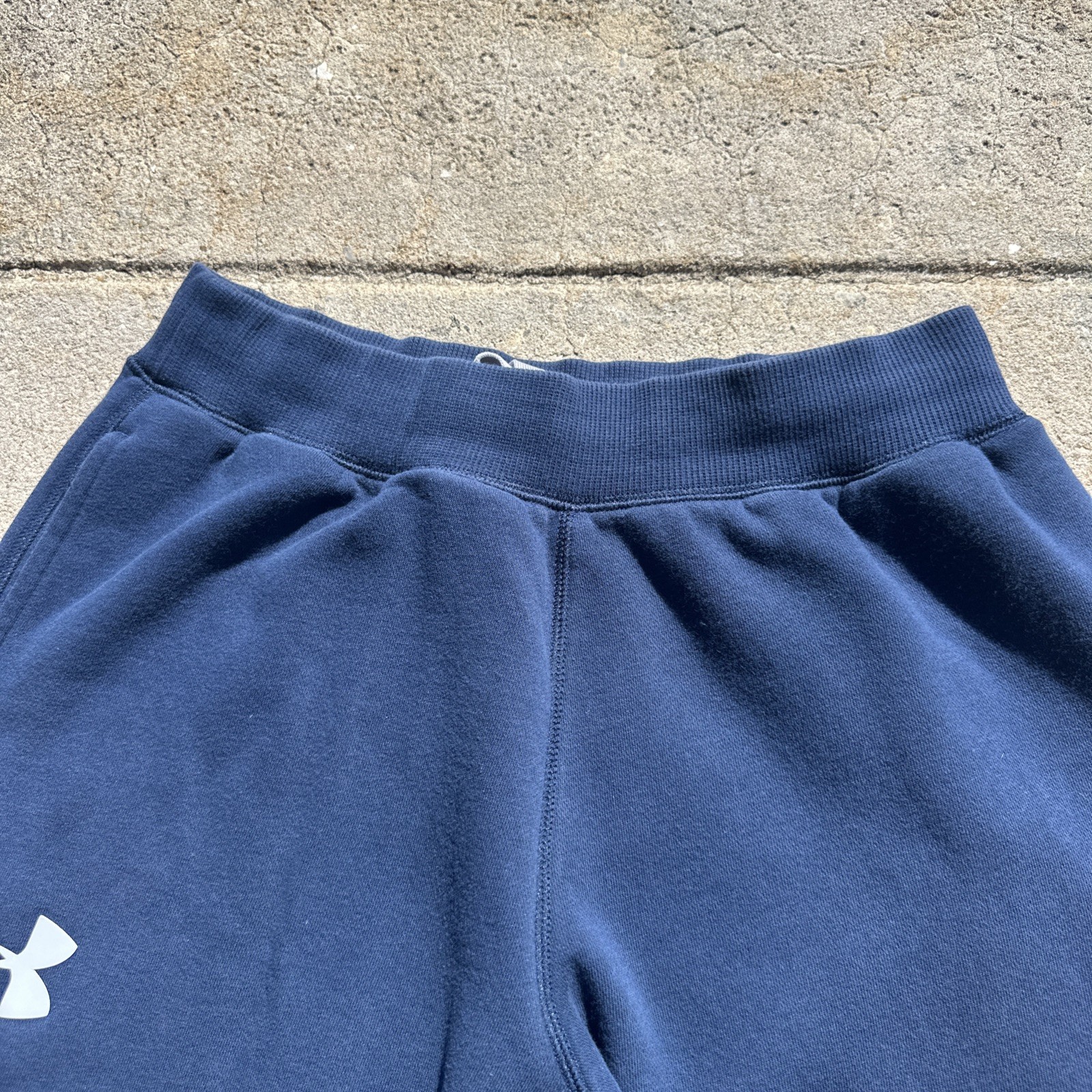 Under Armour Pants Mens Medium Blue Training Track Sweatpants Loose Gym Fleece thumbnail 7