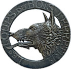 (168° R.I.F) LES LOUPS DU BOIS LE PRETRE, 27 mm, argenté